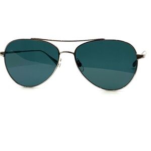 RARE! Garrett Leight Culver Silver Aviator Sunglasses